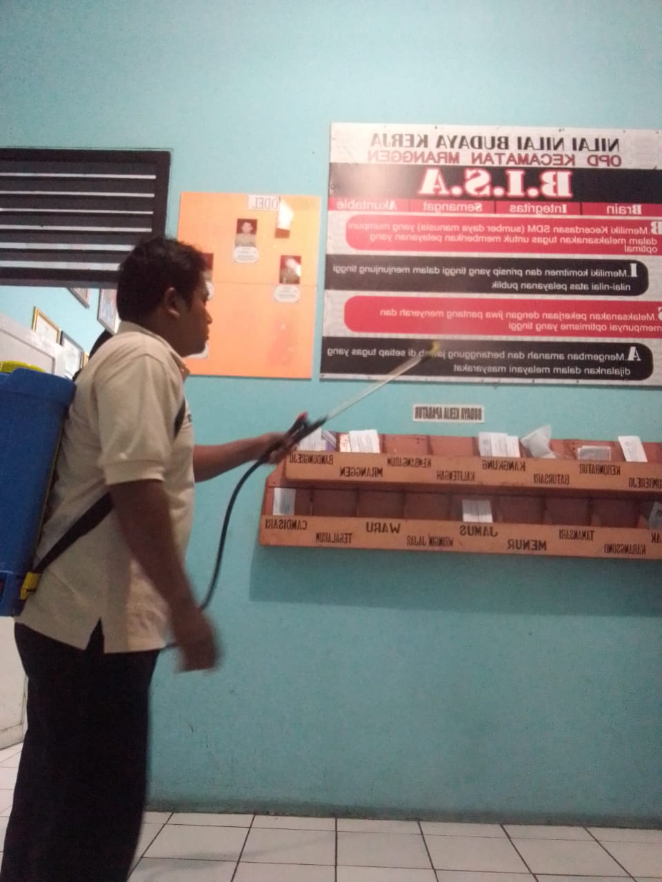 Cegah Covid 19 : Penyemprotan Disinfektan