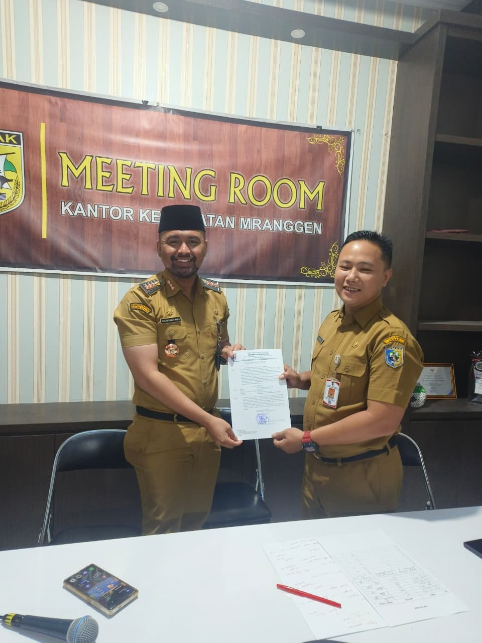 PENYERAHAN SK PLT PERMAS KECAMATAN MRANGGEN